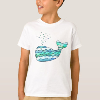 T-shirt Baleine ondulée
