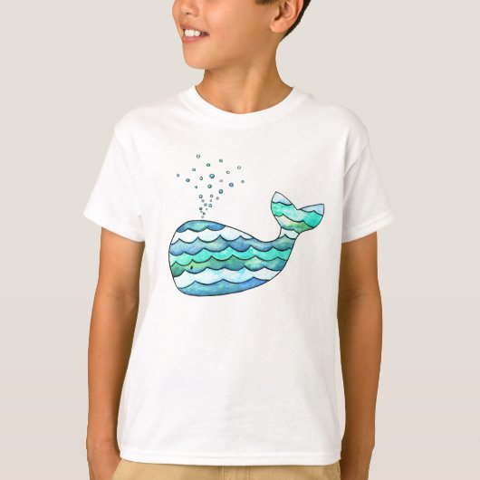 T-shirt Baleine ondulée (Devant)
