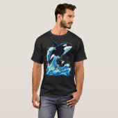 T-shirt Baleine Orque Océan (Devant entier)