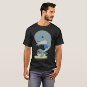 T-shirt Baleine Poker jeu carte de Poker (Devant entier)