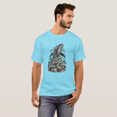 T-shirt baleine polynésienne (Devant entier)