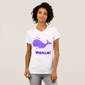 T-shirt Baleine ! Pourpre. Personnalisable (Devant entier)