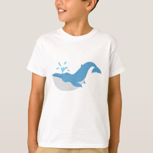 T-shirt Baleine profonde de l'océan bleu