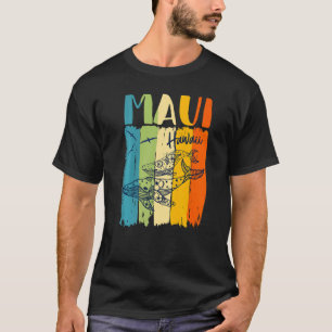 T-shirt Baleine Retro Maui Hawaii Matching meilleurs amis