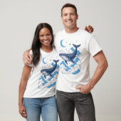 T-shirt Baleine rêveuse du ciel (Unisexe)