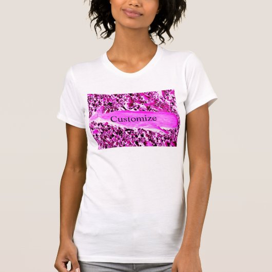 T-shirt Baleine rose (Devant)