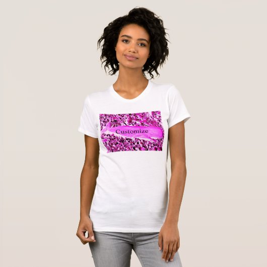 T-shirt Baleine rose (Devant entier)