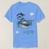 T-shirt Baleine spatiale Galay Requin Beluga Humpback Océa (Design devant)