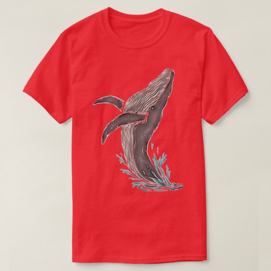 T-shirt Baleine triste 8 (Design devant)
