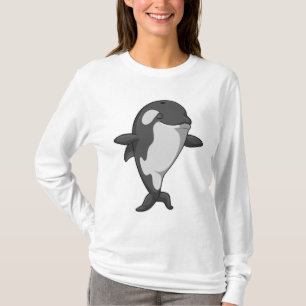 T-shirt Baleine tueuse au Yoga Fitness in Standing