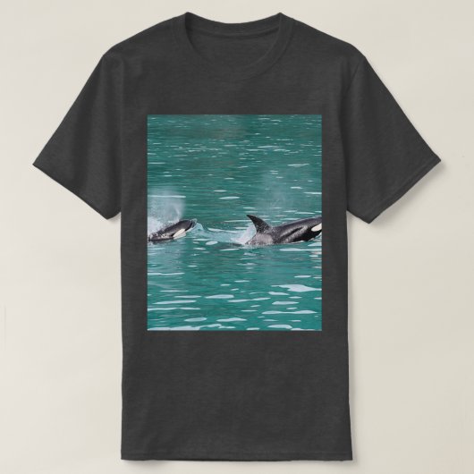 T-shirt Baleine tueuse nageant 7 (Design devant)