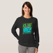 T-shirt Baleine tueuse Océan Orcas Swea (Devant entier)