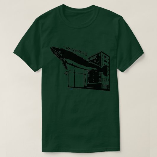 T-shirt Baleine urbaine (Design devant)