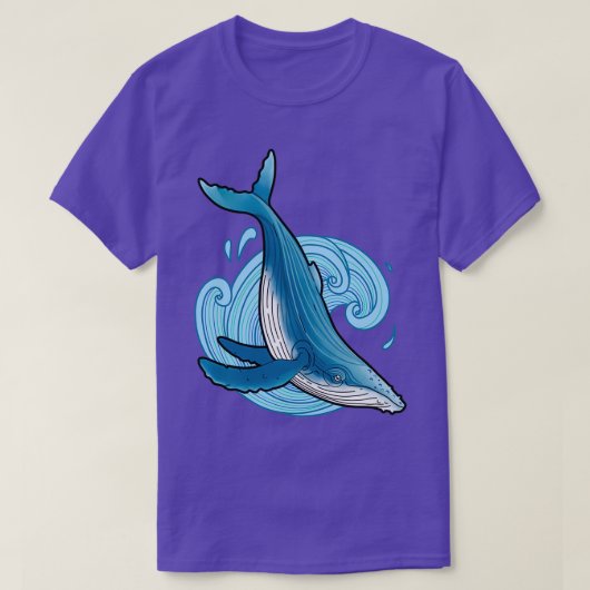 T-shirt Baleine vagues 1 (Design devant)