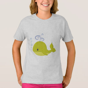 T-shirt Baleine verte bébé