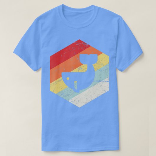 T-shirt Baleine vintage Retro 1 (Design devant)
