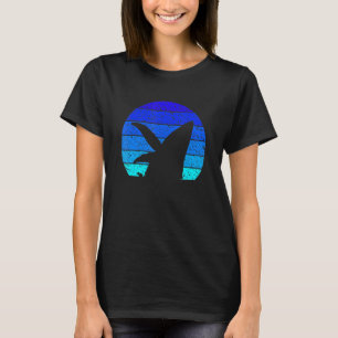 T-shirt Baleine vintage Retro Sunset Whale Tee