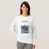 T-shirt Baleines #1 - Sitka, Alaska d'orque (Devant entier)