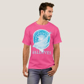 T-shirt Baleines à bosse Maldives Plongée (Devant entier)