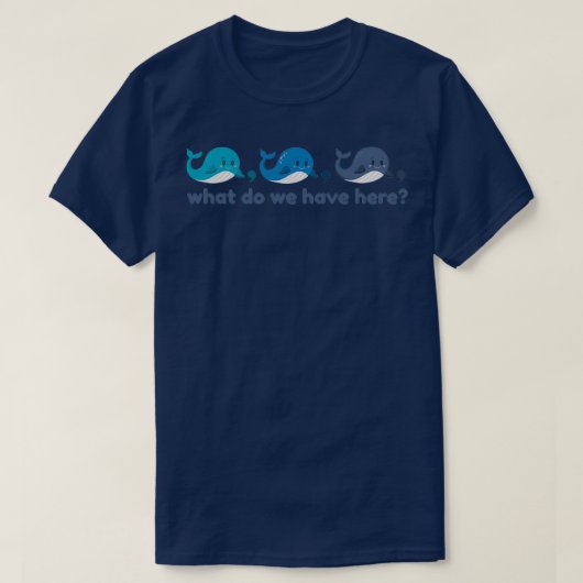 T-shirt Baleines assorties (Design devant)