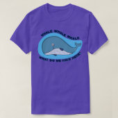 T-shirt Baleines Baleines Oh Baleines (Design devant)