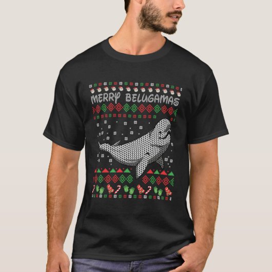 T-shirt Baleines Beluga Rorquals (Devant)