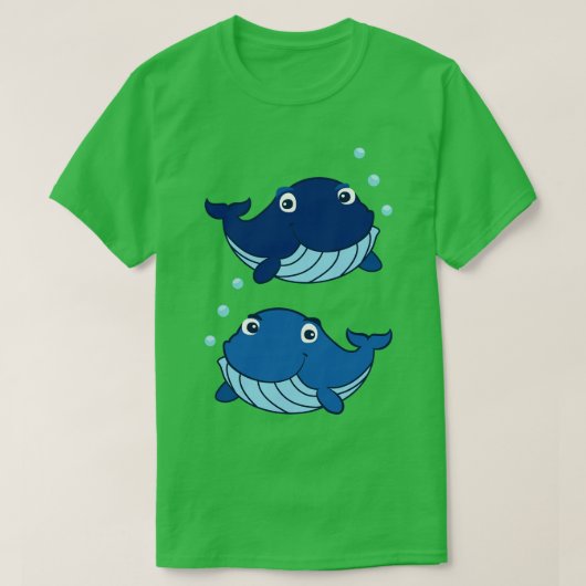 T-shirt Baleines bleues (Design devant)