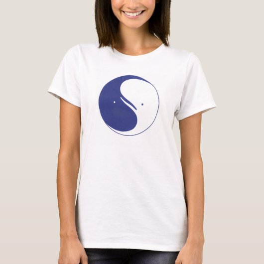 T-shirt Baleines de Yin Yang (Devant)