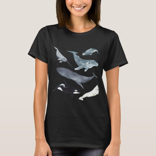 T-shirt Baleines du monde (Devant)