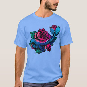 T-shirt Baleines et Roses