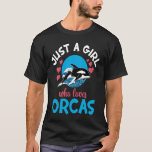 T-shirt Baleines Juste Une Fille Qui Aime Les Orques Orque