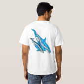 T-shirt Baleines Orca tribales (Dos entier)