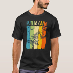 T-shirt Baleines Retro Punta Cana Thème Dominicain Famille
