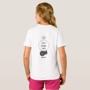 T-shirt Balise Adorable Gris Tabby Kitten Sleep Name