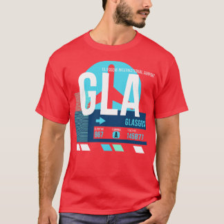 T-shirt Balise bagages Glasgow GLA Code aéroport