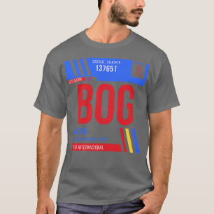 T-shirt Balise de bagage Bogota BOG Airport Code