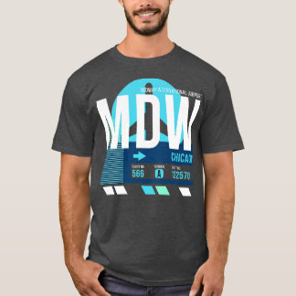 T-shirt Balise de bagages MDW de Chicago