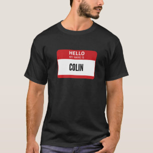 T-shirt Balise Nom Colin Bonjour Mon Nom Est Colin