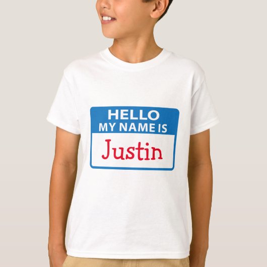 T-shirt Balise Nom Hello (Devant)