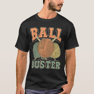 T-shirt Ball Buster Crocheting Tricot d'artisanat Fil Croc