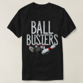 T-shirt Ball Busters Bowling Couples Correspondance Bowlin (Design devant)
