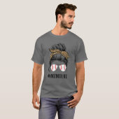 T-shirt Ball Deedee Life Messy Bun Leopard Teeball Deedee (Devant entier)