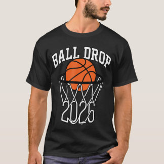 T-shirt Ball Drop 2026 Basketball New Year boy