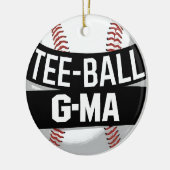 T-shirt-Ball G-Ma Funny Teeball Oma Keramisch Ornament (Links)