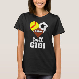 T-shirt Ball Gigi Coeur Soirée Football Football Gigi