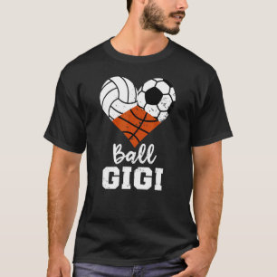 T-shirt Ball Gigi Heart Volleyball Soccer Basketball Gigi