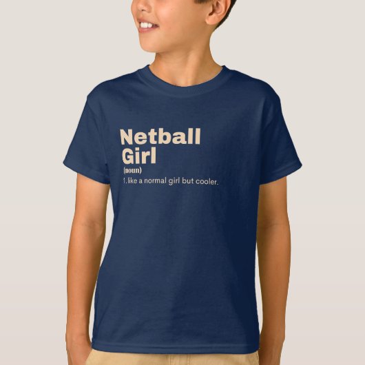 T-shirt Ball Girl - Netball (Devant)