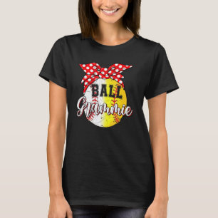 T-shirt Ball Grammie Baseball Softball Sport Lover Amusant