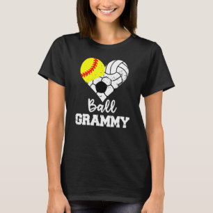 T-shirt Ball Grammy Coeur Softball Volleyball Soccer Gram