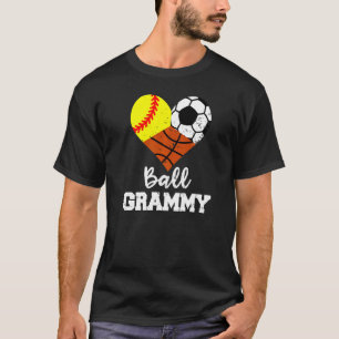 T-shirt Ball Grammy Heart Soirée Football Soccer Basketbal